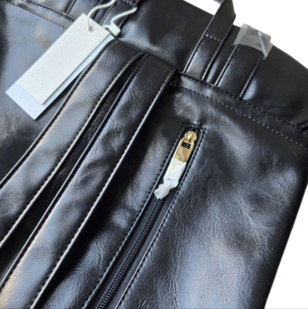 Virago Collection Vegan Leather Parker Fold-Over Backpack - Picture 8 of 10